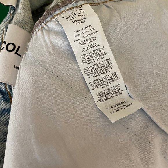 Tapered Jeans in Light Blue Wash 34W 32L - Picture 6 of 8